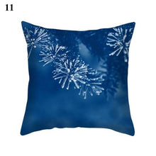 Load image into Gallery viewer, 1Pcs Blue Pattern Cushion Cover Polyester Pillowcase Decorative Navy Blue White Pillow Covers Pillow Case Blue Home Bedroom Sofa Decor Pillow Cover