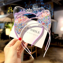 Load image into Gallery viewer, 1Pcs Cute Cat Ears Headband Baby Girls Hairband Korean Children Princess Kids Gift Hair Band Props Party Girls Gorgeous Hair Accessories For Women