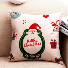 Load image into Gallery viewer, 1Pcs Happy New Year Christmas Decorations Pillows Cover Merry Christmas Throw Cushion Covers Tree Reindeer Star Pillow Case For Party Home Decoration 45x45CM
