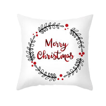 Load image into Gallery viewer, 1Pcs Happy New Year Christmas Decorations Pillows Cover Merry Christmas Throw Cushion Covers Tree Reindeer Star Pillow Case For Party Home Decoration 45x45CM