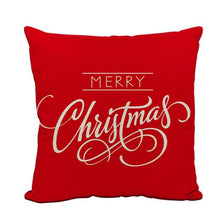 Load image into Gallery viewer, 1Pcs Happy New Year Christmas Decorations Pillows Cover Merry Christmas Throw Cushion Covers Tree Reindeer Star Pillow Case For Party Home Decoration 45x45CM