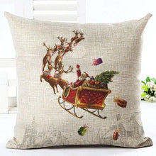 Load image into Gallery viewer, 1Pcs Happy New Year Christmas Decorations Pillows Cover Merry Christmas Throw Cushion Covers Tree Reindeer Star Pillow Case For Party Home Decoration 45x45CM