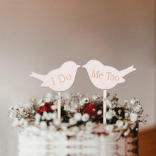 Load image into Gallery viewer, 1Pcs Hollow Letter Love Just Married Mr & Mrs Cake Topper Mr and Mrs Cake Toppers Wooden Wedding Cake Topper Party Cake Decoration Mr And Mrs Cake Topper Bride and Groom Wooden Wedding Cake Topper For Wedding Party Supplies