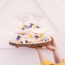 Load image into Gallery viewer, 1Pcs Hollow Letter Love Just Married Mr & Mrs Cake Topper Mr and Mrs Cake Toppers Wooden Wedding Cake Topper Party Cake Decoration Mr And Mrs Cake Topper Bride and Groom Wooden Wedding Cake Topper For Wedding Party Supplies