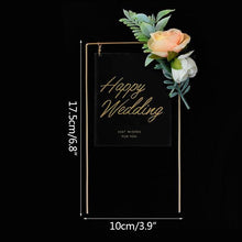 Load image into Gallery viewer, 1Pcs Metal Happy Birthday Cake Topper Artificial flowers Cake Toppers Happy Birthday Cake Topper Metal And Acrylic Cake Decoration With Pink Artificial Flower Cluster For DIY Baby Shower Birthday Party Decoration Baking Decor