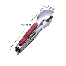 Load image into Gallery viewer, 1pcs Stainless Steel Kitchen Tong Heat Resistant Hollow-Out Barbecue Tongs Food Tongs Kitchen Tools BBQ Tools Accessories Stainless Steel Food Tongs Cooking Clips Buffet BBQ Tongs