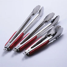 Load image into Gallery viewer, 1pcs Stainless Steel Kitchen Tong Heat Resistant Hollow-Out Barbecue Tongs Food Tongs Kitchen Tools BBQ Tools Accessories Stainless Steel Food Tongs Cooking Clips Buffet BBQ Tongs