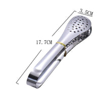 Load image into Gallery viewer, 1pcs Stainless Steel Kitchen Tong Heat Resistant Hollow-Out Barbecue Tongs Food Tongs Kitchen Tools BBQ Tools Accessories Stainless Steel Food Tongs Cooking Clips Buffet BBQ Tongs