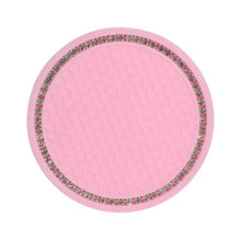 Load image into Gallery viewer, 1PCS Universal 7cm Car Style Coasters Pad Pink Cup Holder Mat Rhinestone Waterproof Anti Slip Vehicle Bling Car Coasters Pink PVC Travel Auto Cup Holder Insert Coaster Anti Slip Crystal Vehicle Interior Accessories Cup Mats For Women Girl