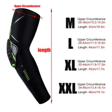Load image into Gallery viewer, 1Piece Sports Elbow Support Pads Breathable Arm Compression Shield Shape Crash Proof Elbow Pads Arm Sleeve Compression Sleeve For Outdoor Sports Running Basketball Football Volleyball Arm Cover