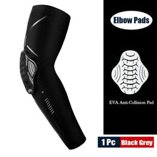 Load image into Gallery viewer, 1Piece Sports Elbow Support Pads Breathable Arm Compression Shield Shape Crash Proof Elbow Pads Arm Sleeve Compression Sleeve For Outdoor Sports Running Basketball Football Volleyball Arm Cover