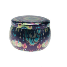 Load image into Gallery viewer, 1Pieces Tin Jars Scented Candles Candle Tins Empty Candle Jars with Lids Scented Candle Containers Making Candles Kit Holder For Soy Wax Dry Storage With Flowers Can Fragrance Scented Candle Natural Soy Wax For Dry Storage Spices And Sweets