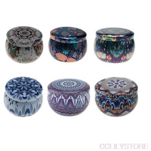 Load image into Gallery viewer, 1Pieces Tin Jars Scented Candles Candle Tins Empty Candle Jars with Lids Scented Candle Containers Making Candles Kit Holder For Soy Wax Dry Storage With Flowers Can Fragrance Scented Candle Natural Soy Wax For Dry Storage Spices And Sweets
