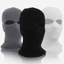 Load image into Gallery viewer, 2 Holes Full Face Cover Hood Knitted Balaclava Face Mask
