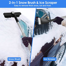 Load image into Gallery viewer, 2-in-1 Automobile Snow Shovel Frost Removal with 360° Pivoting Brush Head