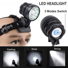 Load image into Gallery viewer, 2 IN 1 Bicycle Headlight Bike Light Front Head Lamp Cycling Flashlight Mountain Bicycle Front Light With 6400mAh/8400mAh Rechargeable Battery Pack 3 Modes Bike Front Headlamp