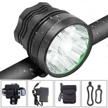 Load image into Gallery viewer, 2 IN 1 Bicycle Headlight Bike Light Front Head Lamp Cycling Flashlight Mountain Bicycle Front Light With 6400mAh/8400mAh Rechargeable Battery Pack 3 Modes Bike Front Headlamp