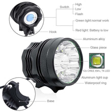 Load image into Gallery viewer, 2 IN 1 Bicycle Headlight Bike Light Front Head Lamp Cycling Flashlight Mountain Bicycle Front Light With 6400mAh/8400mAh Rechargeable Battery Pack 3 Modes Bike Front Headlamp