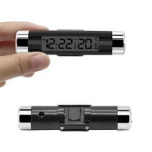 Load image into Gallery viewer, 2 In 1 Car Vehicle LCD Digital Display Automotive Thermometer Clock Portable Car Auto Dashboard Digital Clocks with Black Light And LCD Screen Adjustable Vehicle Temperature Gauge Support Clock