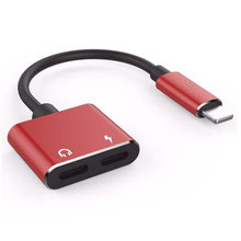 Load image into Gallery viewer, 2-in-1 for Lightning Adapter For iPhone 7 8 Plus 10 X