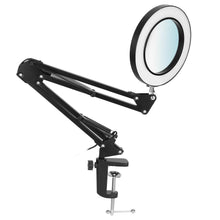 Load image into Gallery viewer, 2-in-1 LED Magnifier Desk Lamp with 8x Magnifying Glass