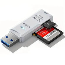 Load image into Gallery viewer, 2-in-1 Multi Card Reader USB 3.0 Micro SD TF Card Memory Flash Drive Adapter