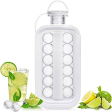 Load image into Gallery viewer, 2-in-1 Portable Ice Ball Maker Kettle With 17 Grids Flat Body Lid Cooling Ice Pop/Cube Molds