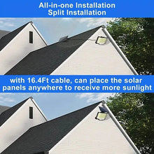 Load image into Gallery viewer, 2-Pack: 200-LED/3Modes Upgraded Split Solar Motion Sensor Light Outdoor with Remote