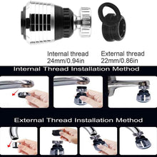 Load image into Gallery viewer, 2-Pack: 360 Degree Swivel Faucet Aerator Deluxe Water Saving Faucet Sprayer
