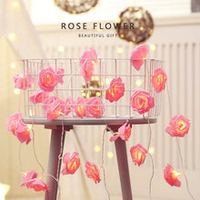 Load image into Gallery viewer, 2-Pack: 40 LEDs Rose Flower String Lights