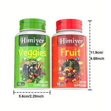 Load image into Gallery viewer, 2-Pack: 90-Day Fruit and Veggie Supplements Bundle
