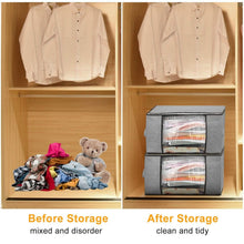 Load image into Gallery viewer, 2-Pack: 90L Large Capacity Foldable Closet Organizer