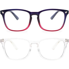 Load image into Gallery viewer, 2-Pack: Blue Light Blocking Glasses