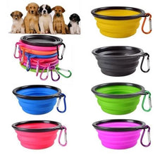 Load image into Gallery viewer, 2-Pack: Collapsible Food Water Travel Bowl