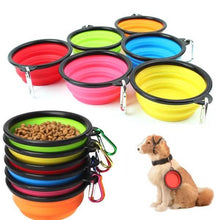 Load image into Gallery viewer, 2-Pack: Collapsible Food Water Travel Bowl