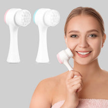 Load image into Gallery viewer, 2-Pack: Dual Face Manual Facial Brush For Pore Cleansing And Exfoliating