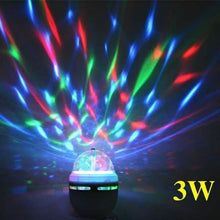 Load image into Gallery viewer, 2-Pack: E27 3W Auto Rotating RGB LED Stage Light