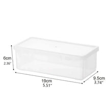 Load image into Gallery viewer, 2-Pack: Extra Large Capacity Plastic Pencil Box Stackable Translucent Clear Pencil Box