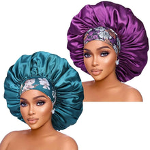 Load image into Gallery viewer, 2-Pack: Extra Large Satin Bonnets for Sleeping
