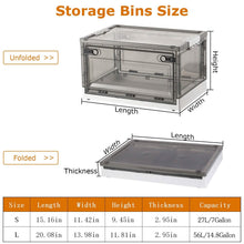 Load image into Gallery viewer, 2-Pack: Foldable Storage Bins Collapsible Storage Box Organizer