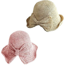 Load image into Gallery viewer, 2-Pack: Foldable Wide Brim Floppy Straw Hat