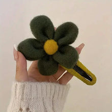 Load image into Gallery viewer, 2-Pack: Gorgeous Plush Flower Hairpin