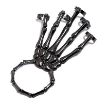 Load image into Gallery viewer, 2-Pack: Gothic Bone Bracelet with Ring