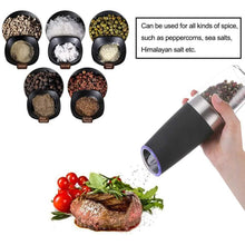 Load image into Gallery viewer, 2-Pack: Gravity Electric Salt Pepper Grinder