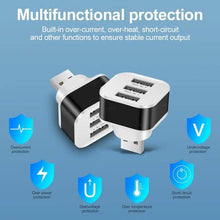 Load image into Gallery viewer, 2-Pack: High Speed USB HUB 3 Ports Splitter
