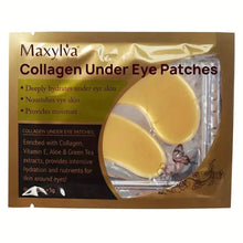 Load image into Gallery viewer, 2-Pack: Hydrating Eye Care Under Eye Crystal Mask Golden Under Eye Patches For Women and Men
