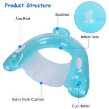 Load image into Gallery viewer, 2-Pack: Inflatable Float Pool Chair with Cup Holder Arm Rest