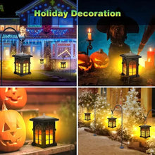 Load image into Gallery viewer, 2-Pack: IP65 Waterproof Solar Outdoor Lights With Flickering Flame