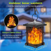 Load image into Gallery viewer, 2-Pack: IP65 Waterproof Solar Outdoor Lights With Flickering Flame
