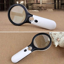 Load image into Gallery viewer, 2-Pack: LED Light 45x Magnifying Glass Lens Mini Pocket Handheld Microscope